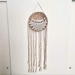 Handmade Hanging Macrame Basket.